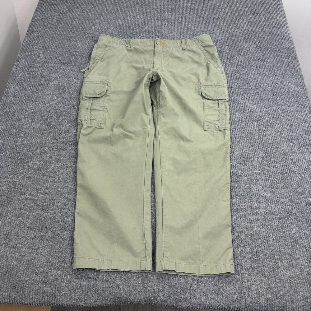 L.L. Bean Cargo Pants Mens 40 Khaki Cotton Natural Fit Utility Gorpcore‎ Style
